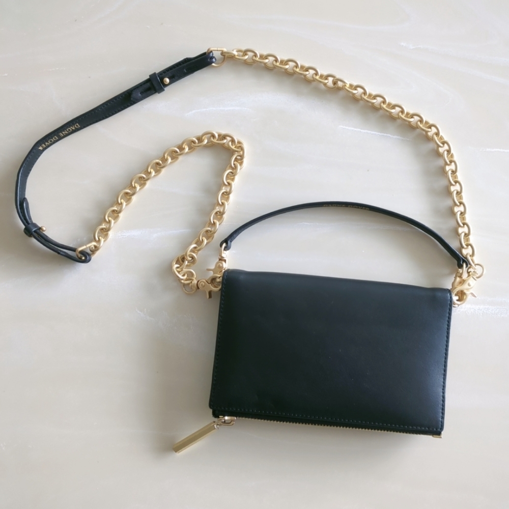 RARE Dagne Dover Leather Clutch Wallet